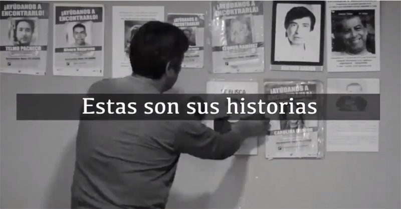 Rostros de las desapariciones