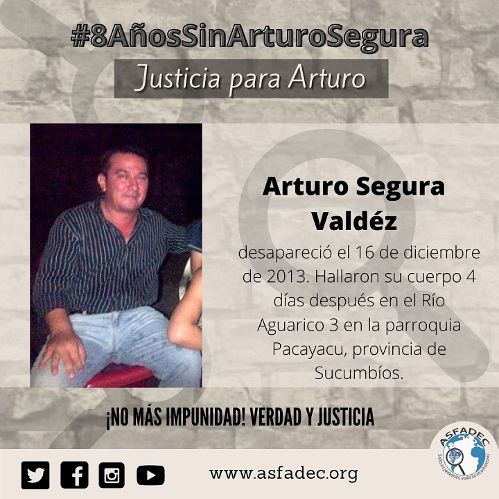 Doris Redrovan, agotada, se toma un respiro para continuar con la lucha de justicia por la muerte de Arturo Segura