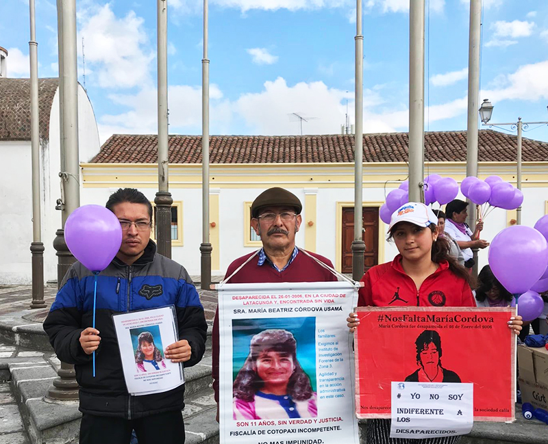 Demanda contra el Estado ecuatoriano ante la CIDH por la desaparición y muerte de María Córdova