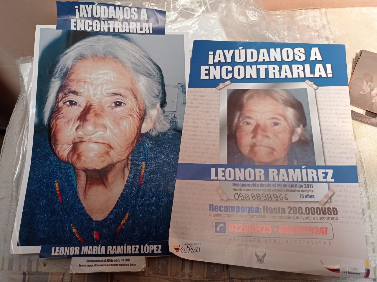 Isabel Cabrera exige justicia para encontrar a su madre