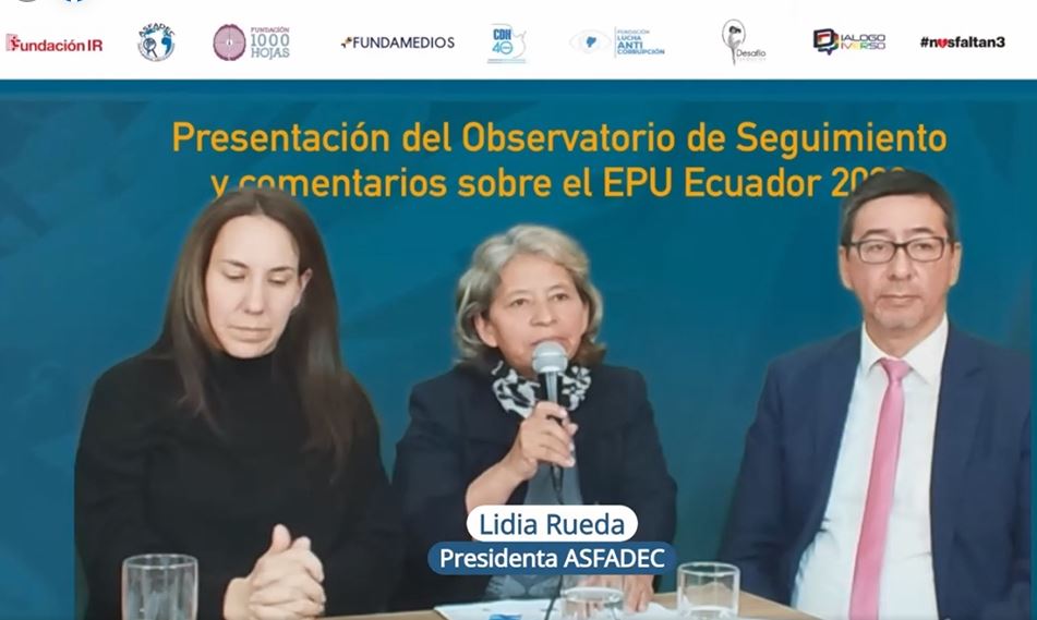 Asfadec forma parte del Observatorio de Seguimiento del Examen Periódico Universal de la ONU, 2022