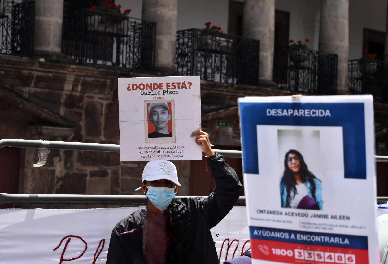 Plantón: No más desapariciones en Ecuador